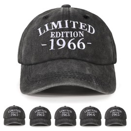 NOEMIN 58th-1966 Birthday Gifts for Men,Dad Birthday Gift - Baseball Caps Mens Cotton Adjustable Vintage