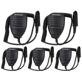 TENQ Speaker Microphone for BaoFeng UV-9R Plus BF-A58/9700/R760 GT-3WP Walkie Talkies(5 PCS)