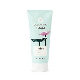 ORJENA Smile Day Cleansing Foam Lotus 180ml – Espuma Facial Suave con Extracto de Lotus para Limpieza Hidratante y Piel Elástica