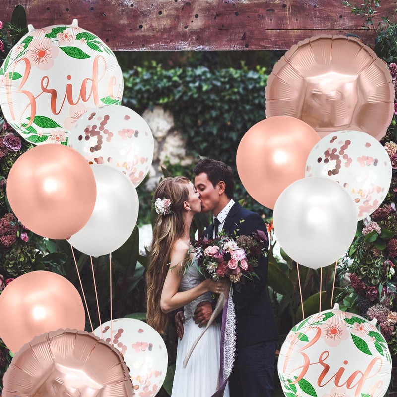 Ovanda Rose Gold Balloons Wedding