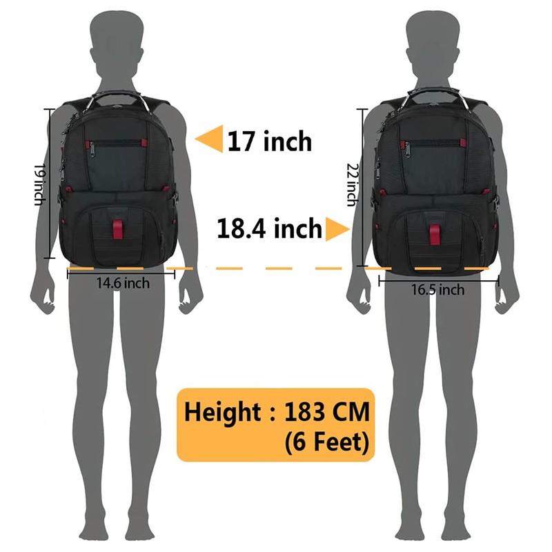 YOREPEK Large Laptop Backpack for Men, Heavy Duty Travel Backpack