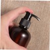 WOONEKY Portable Travel Pump Bottles 250ml Empty Shampoo Container for