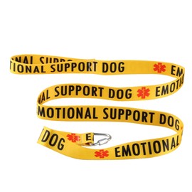Therapy Service Dog Leash Sleeve Emotional Support Dog Dog Leash Walking Training Dog Leashes Dog Owner Pet Lover Gift (Emotional Support Dog-YE)
