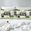 Lovely Frog Bed Sheet Set 3 Pieces,Cartoon Nature Wild Animal
