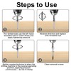 Pack of 6 Broken Screw Extractor Screw Extractor Kit, All-Purpose
