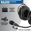 Rugged Air RA200 General Aviation Student Pilot Headset Music Input