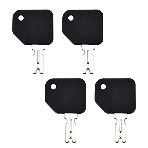 EsiFare Forklift Key 4pcs Replacement Heavy Equipment Portable Forklift Key