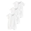 NEXT 3 Pack Baby Romper with 2 Way Zip, White