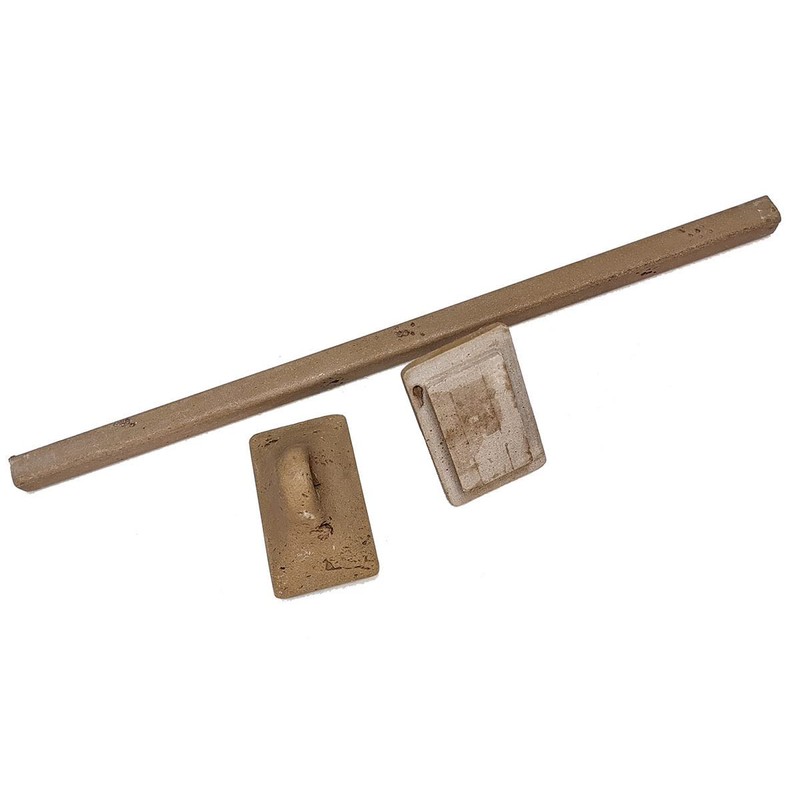 Cast Stone Towel Bar and Holders for Shower Bathroom (Mocha)