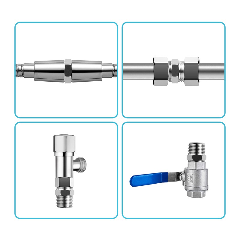 OFFO Shower Hose Extension Adapter, G1/2 to G1/2 Shower Hose