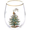 Spode Christmas Tree Stemless Wine Glasses (Set of 4)