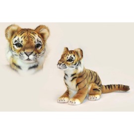 Sumatran Tiger Cub Plush Soft Toy by Hansa. 28cmL. 6680