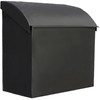 NACH Large Mailbox for House, 12.4”x7.1”x11.8 Black Mailboxes for Outside,
