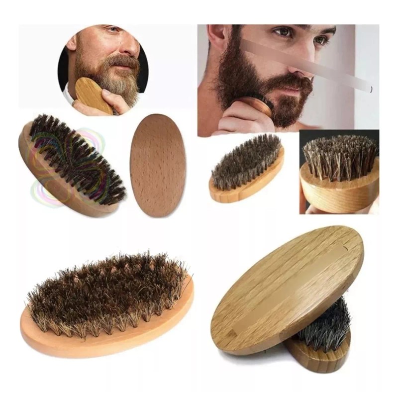 Mafab 2 Piezas Cepillo Cerdas Jabalí Barba Profesional Barber 11cm