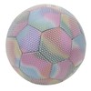 Soccer Ball PU Size 5 Light Color Reflective Glowing Soccer