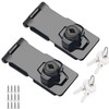 2 Packs 3 inch Keyed Hasp Locks,Twist Knob Keyed Locking