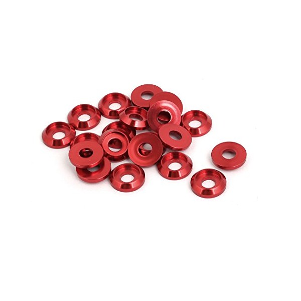 uxcell M3 Aluminum Alloy Fender Bumper Engine Dress Up Washer