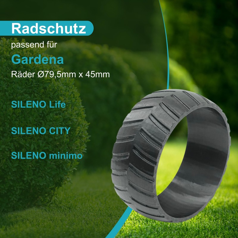 Wheel Protector Compatible with Gardena Sileno Life City Minimo Robotic