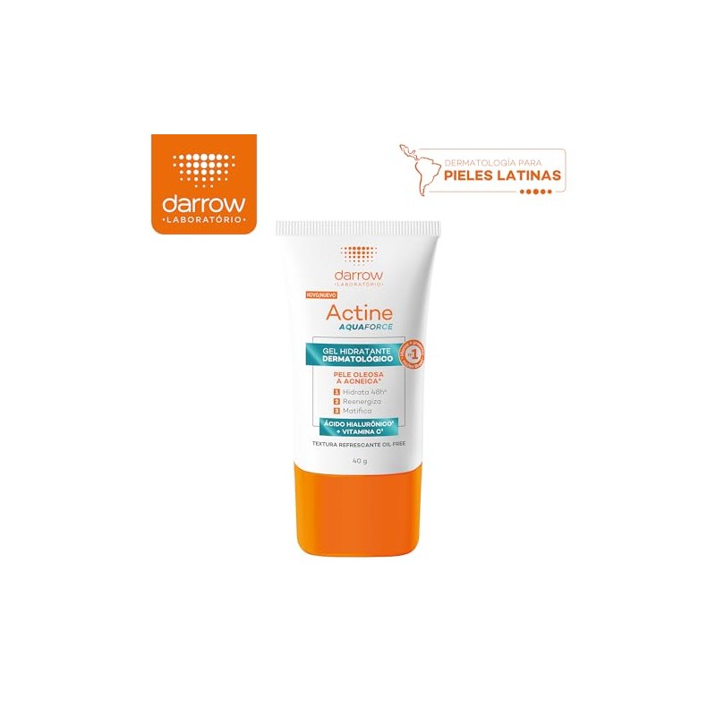 Darrow Actine Aquaforce Gel Crema Facial HIdratante Piel Grasa 48h