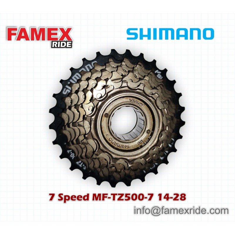 Shimano MF-TZ500-7 7 Speed Bike Screw-On Freewheel 14-28T FREEWHEEL