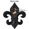 Lulu Decor, Cast Iron 14" Fleur De Lis Decoration Plaque