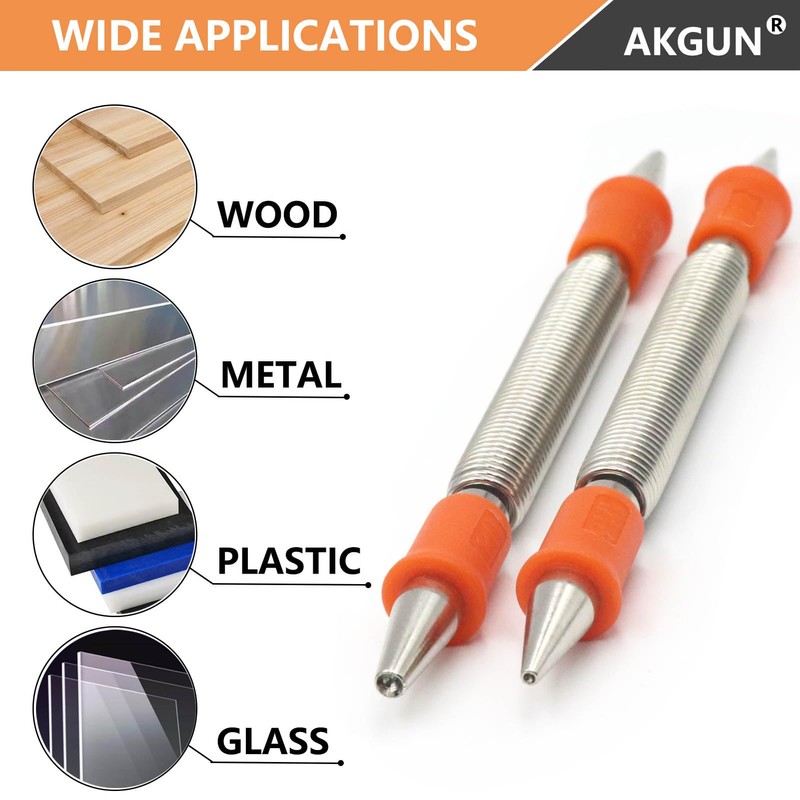 2-Piece Dual Head Nail Setter Kit, Nail Setter Features 1/32-in,