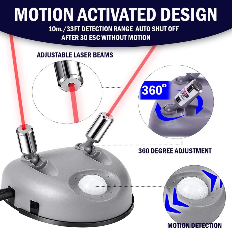 VaygWay Garage Parking Assist Dual Laser Guide –Wide Angle Sensor