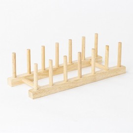 JAJU 6-compartment wood plate rack, sand sand_FRFR / 자주 JAJU 6칸 우드 접시꽂이, 샌드샌드_FRFR