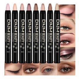 IATMOMOD 8Pcs Cream Eye Shadow Sticks Makeup for Women, Matte Shimmer Eyeliner Pencil Eyeshadow Brightener Stick for Eyes, Waterproof Eyeshadow Applicator Blendable sombras para ojos Set11#