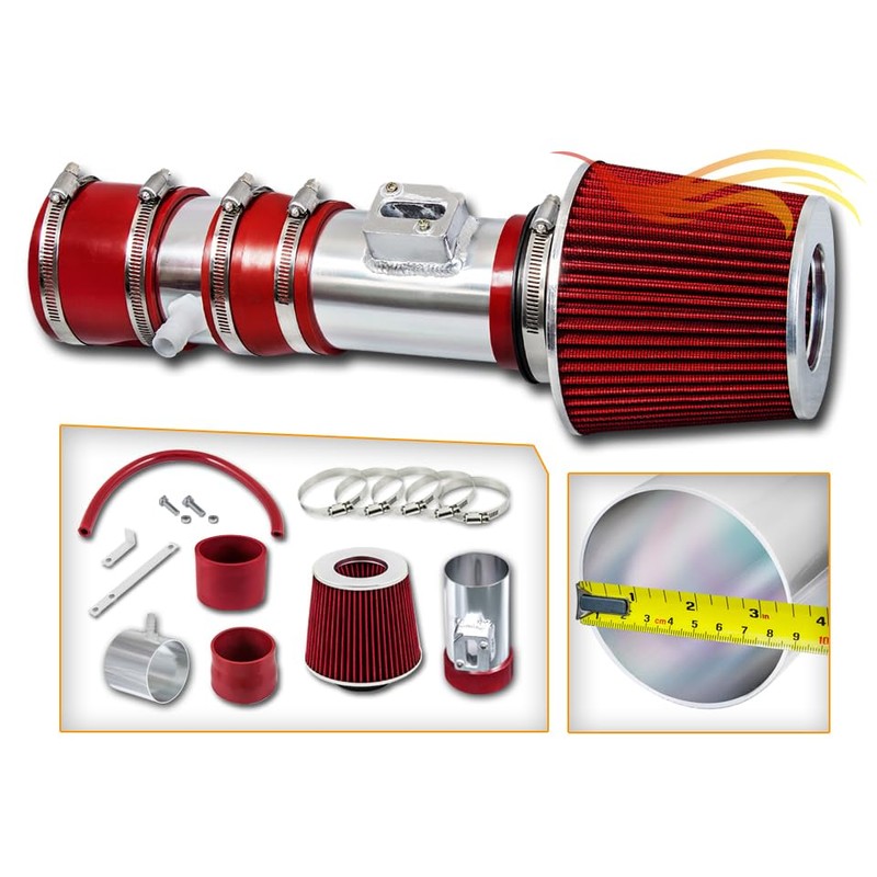 Rtunes Racing Short Ram Air Intake Kit + Filter Combo