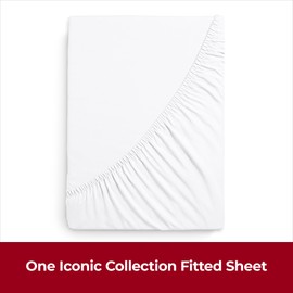 Mellanni Super King Fitted Sheet - All Around Elastic Bed Sheets - 40 Cm Extra Deep Superking Fitted Sheet - Soft Microfiber, Shrinkage & Fade Resistant - (Super King, 180x200 cm, White)