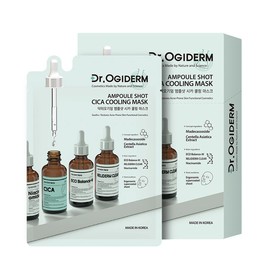 Dr. Ogidum [Dr. Ogiderm] Ampoule Shot Cica Cooling Mask Pack 30g (10 Sheets) / [닥터오기덤] 앰플샷 시카 쿨링 마스크팩 30g (10매입)