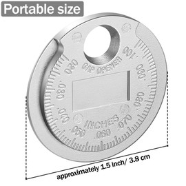 Weewooday 1 Piece Spark Plug Gap Tool Spark Plug Gauge Measuring Tool - Scaled 0.020 to 0.100 Inch