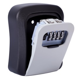 Key Safe Wall Mounted-Key Lock Box with 4 Digit Combination -Key Box Outdoor Indoor to Share Keysafe Outside Police Approved-Lockbox-Outdoor Key Safe