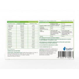 Presenza: Triptófano, Omega 3 (EPA 763.88 mg, DHA 250.00 mg), Vitaminas y Minerales