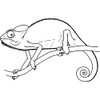 Azeeda A8 'Chameleon' Unmounted Rubber Stamp (RS00041925)