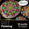 Aladine 80811 Kit Outils de Dot Painting 10 Accessories &