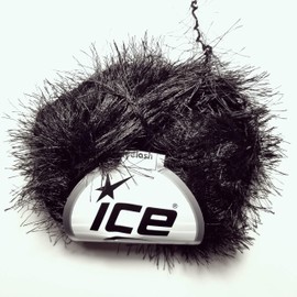 Black Eyelash Yarn 50 Gram Ice 22743