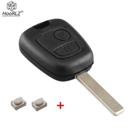 HooRLZ Peugeot Key Case for Peugeot 107 207 306 307 406 407 Citroen C1 C2 C3 C5 C6 Keys, Citroen 2 Buttons Car Key Peugeot Replacement Key Peugeot Remote Control