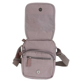Spirit - Nylon Waterproof Crossbody Bag - Lightweight - Travel Bag - Multiple Sections & Adjustable Strap - Small Size - Mink