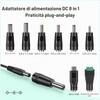 Melasat - Adattatore AC da 12 V, 2 A, trasformatore