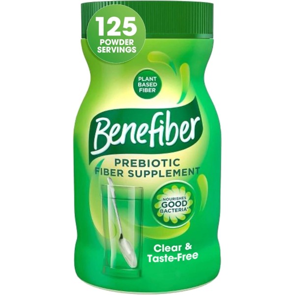 Benefiber Prebiotic Sugar-Free Fiber Supplement Powder Drink Mix - 125