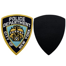 Tavashome Bundle 2pcs NYPD Patches, Police Department Hook Loop Fastener Full Embroidered Patch, 4.3" x 3.5" Inches, Tactical Patch for Caps, Bags, Backpacks, Vest, Military Uniform, Gears