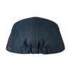 Haggar Men's Brushed Herringbone Flat Cap Ivy Hat, Navy