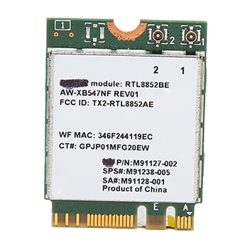 RTL8852BE Network Card 2.4G 5G Dual Band 1800Mbps Bluetooth 5.2