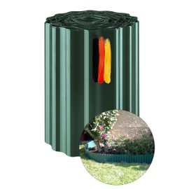 Novatool Flower Bed Border 15 cm High I 9 Metres I Green I Flower Bed Edging Watering Edge Border Garden Lawn Edging Plastic Flower Bed Border Lawn Border Lawn Border Flower Bed Borders