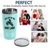 Dirt Bike Teal Edition Tumbler 20oz - The Dirt Lane