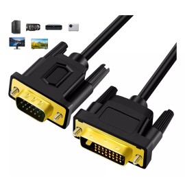 Gomia Dvi 24+1 A Vga Pc Monitor De Tarjeta De Vídeo Cable,2m