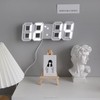 LED Digital Wall Clock Alarm USB Date Temperature Table Desktop