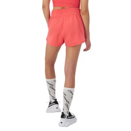 Champion Shorts, Touch, Comfortable, Soft for Women, 2.5", High Tide Coral C -Patch Logo